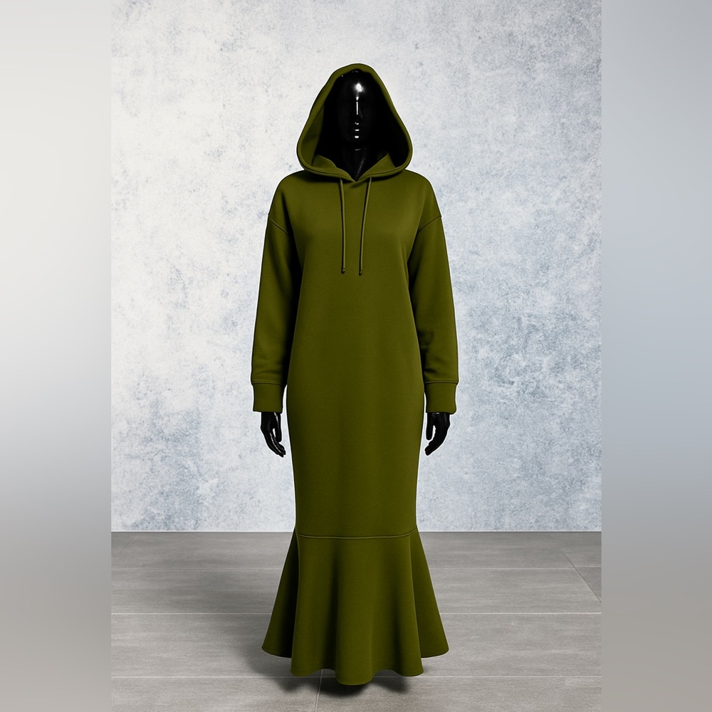 Olive Sweater Dress - Picture 3 of 5